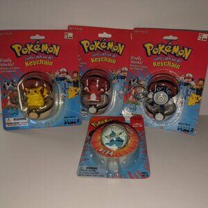 1999 Pokemon keychains with a power bouncer